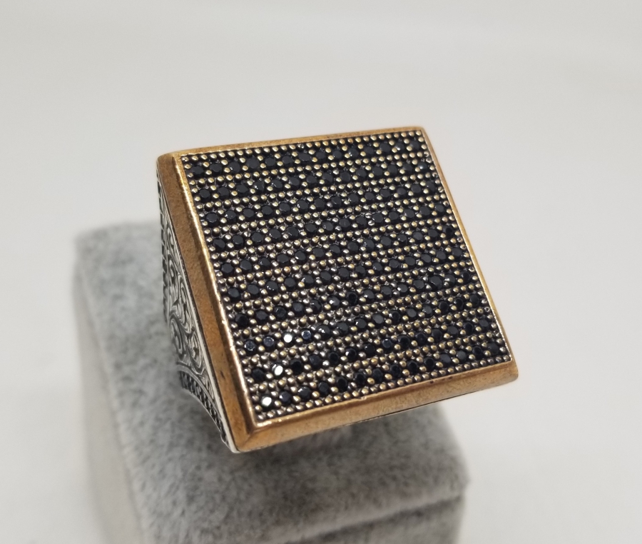 GRANAT TAŞLI ÖZEL YAPIM GÜMÜŞ YÜZÜK