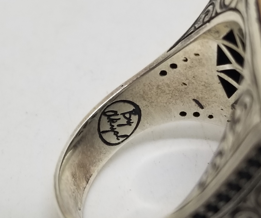 GRANAT TAŞLI ÖZEL YAPIM GÜMÜŞ YÜZÜK