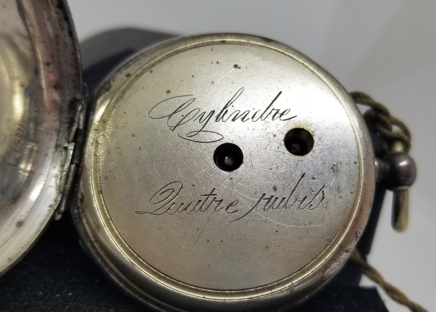 OSMANLI DÖNEMİ KURMALI GÜMÜŞ KASA RENKLİ KADRAN CEP SAATİ