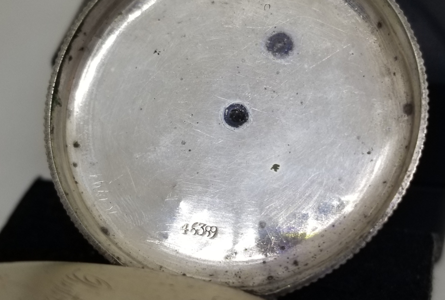 OSMANLI DÖNEMİ KURMALI GÜMÜŞ KASA RENKLİ KADRAN CEP SAATİ