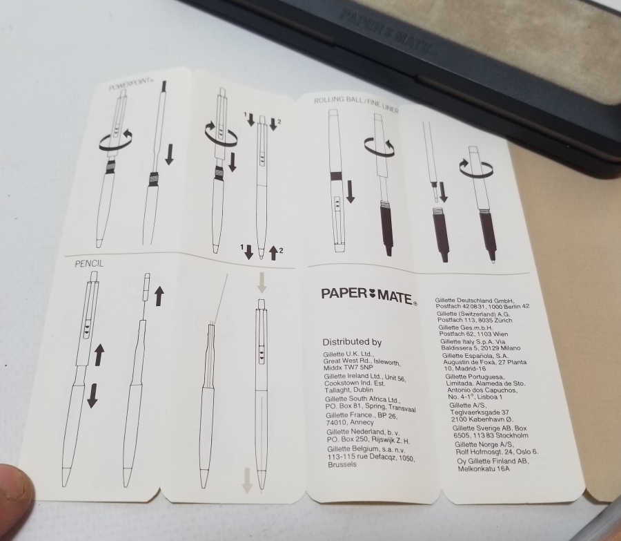 ORİJİNAL KUTUSUNDA VE EVRAKLARIYLA TÜKENMEZ KALEM