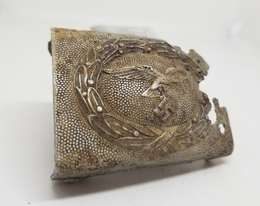 2. DÜNYA SAVAŞI DÖNEMİ MERMİ YEMİŞ NAZİ SUBAY KEMER TOKASI