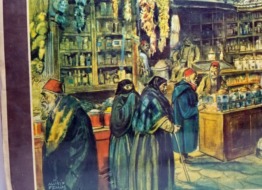 ESKİ MISIR ÇARŞISI GÖRSELLİ HAYAT DERGİSİ PANO