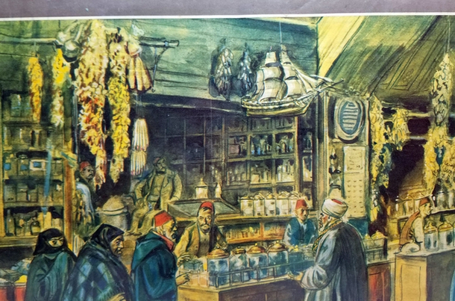 ESKİ MISIR ÇARŞISI GÖRSELLİ HAYAT DERGİSİ PANO