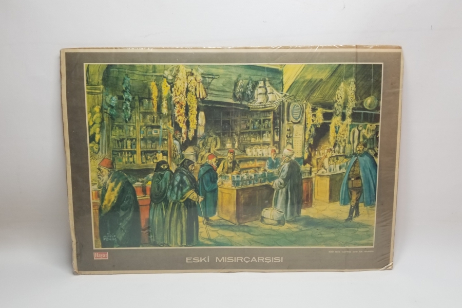 ESKİ MISIR ÇARŞISI GÖRSELLİ HAYAT DERGİSİ PANO