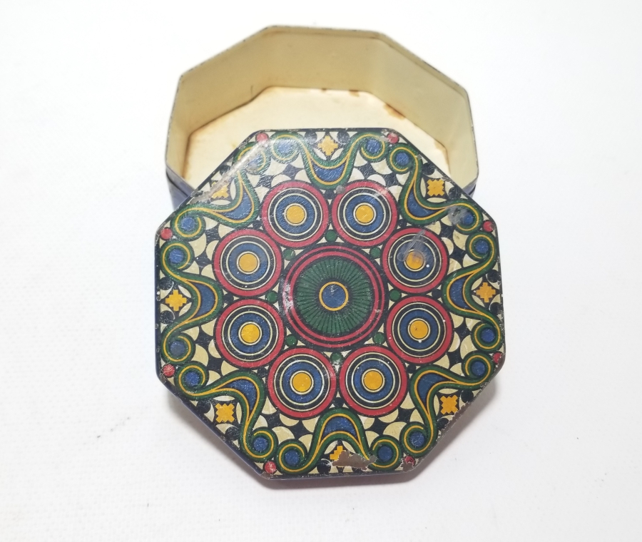 ANTİKA TENEKE ŞEKERLEME KUTUSU