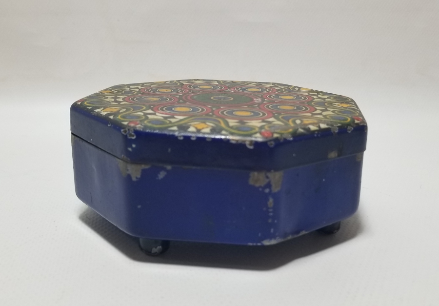 ANTİKA TENEKE ŞEKERLEME KUTUSU