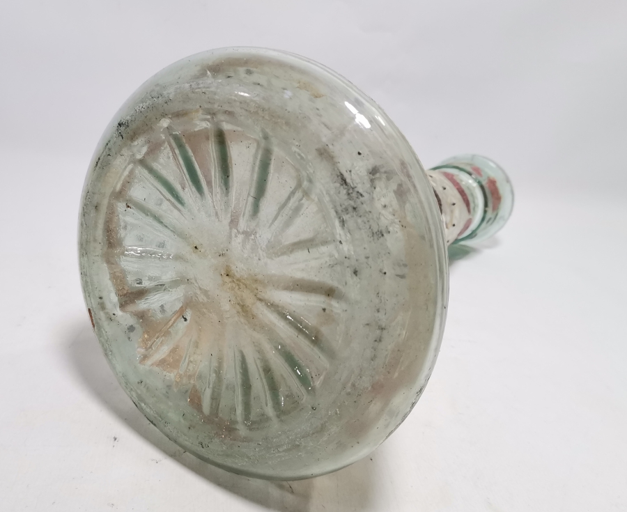 EL BOYAMA VE MİNE İŞÇİLİKLİ ANTİKA NARGİLE ŞİŞESİ