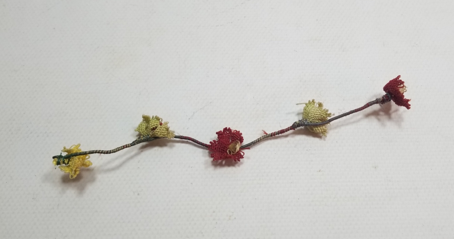 OSMANLI DÖNEMİ İĞNE OYALI KOZAK YÖRESİ NADİR GELİN ÇİÇEĞİ