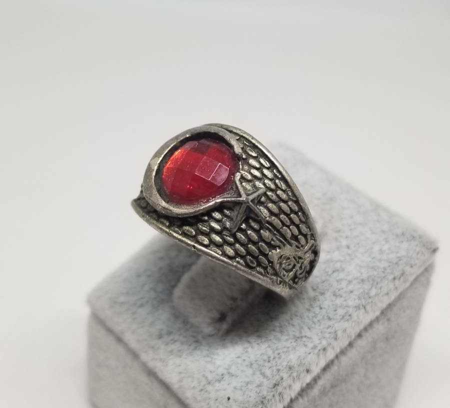 GÜMÜŞ KAPLAMA AY YILDIZLI BİJUTERİ YÜZÜK