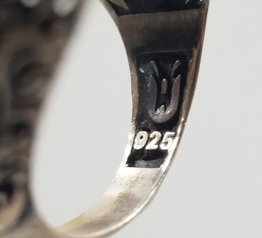 KABARTMA İŞÇİLİKLİ ÖZEL YAPIM GÜMÜŞ YÜZÜK