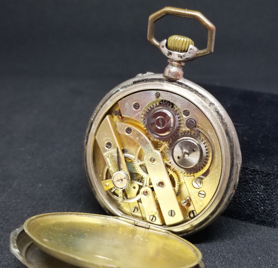 OSMANLICA SIMON USTA DAMGALI OSMANLI DÖNEMİ ÇALIŞIR DURUMDA GÜMÜŞ KASA CEP SAATİ