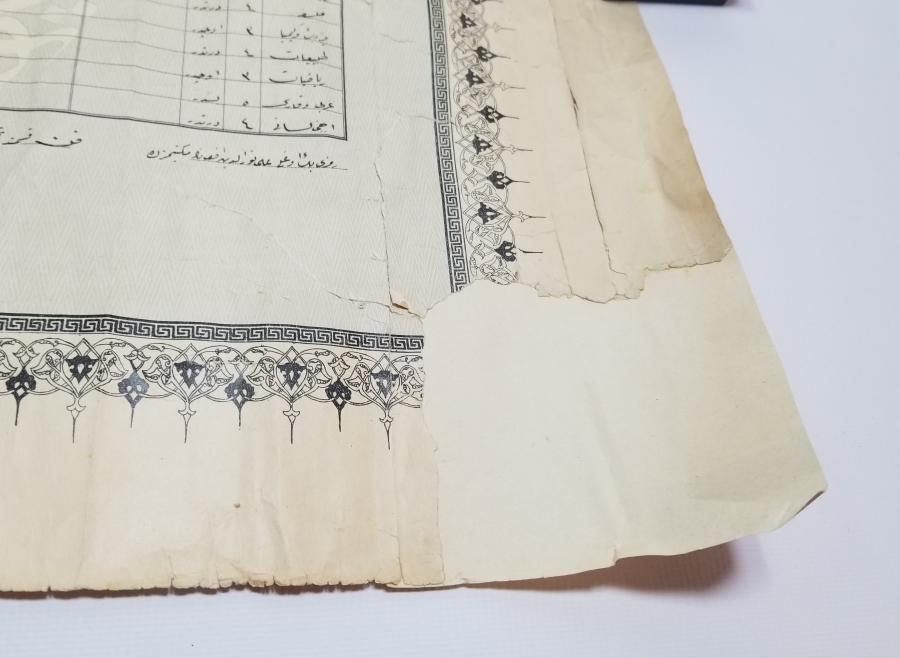 CUMHURİYET BAŞLARI OSMANLICA YAZILI ORTAOKUL DİPLOMASI