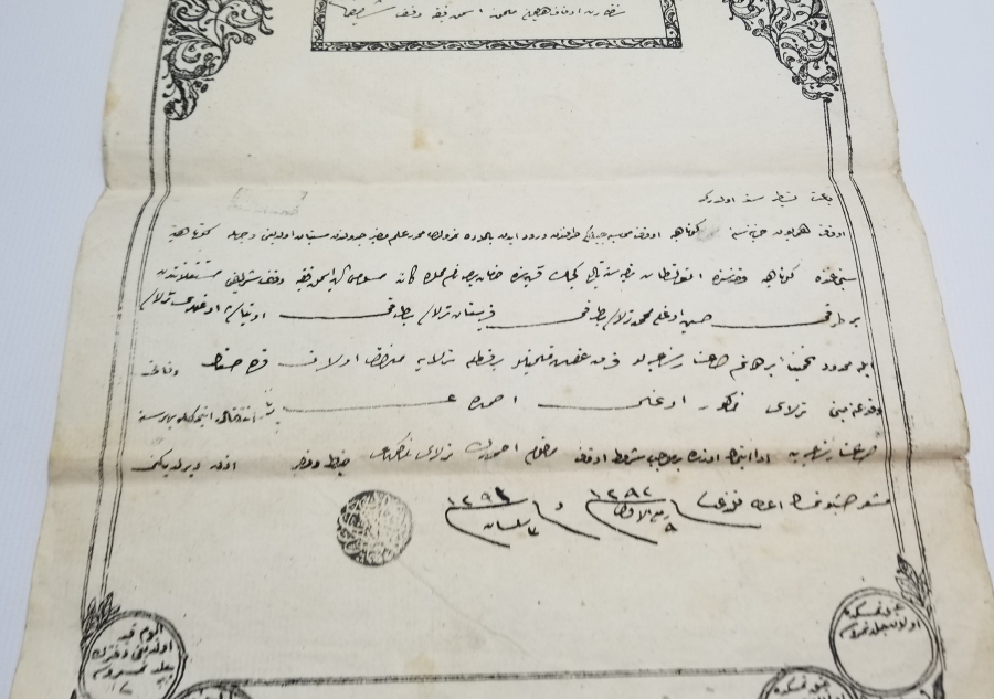 ABDÜLAZİZ HAN DÖNEMİ NADİR TİPTE TAPU