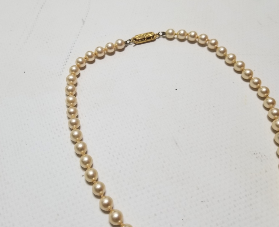 İNCİ GÖRÜNÜMLÜ BİJUTERİ GERDANLIK