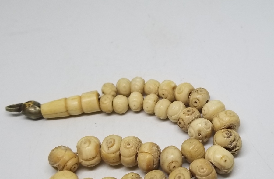 OSMANLI DÖNEMİ EL YAPIMI KEMİK TESPİH