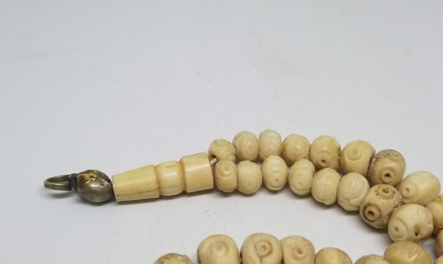 OSMANLI DÖNEMİ EL YAPIMI KEMİK TESPİH