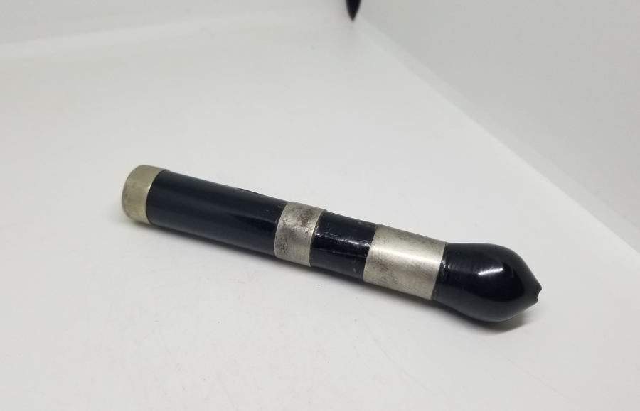 OSMANLI DÖNEMİ OLTU TAŞINDAN YAPILMIŞ GÜMÜŞ SİGARA AĞIZLIĞI