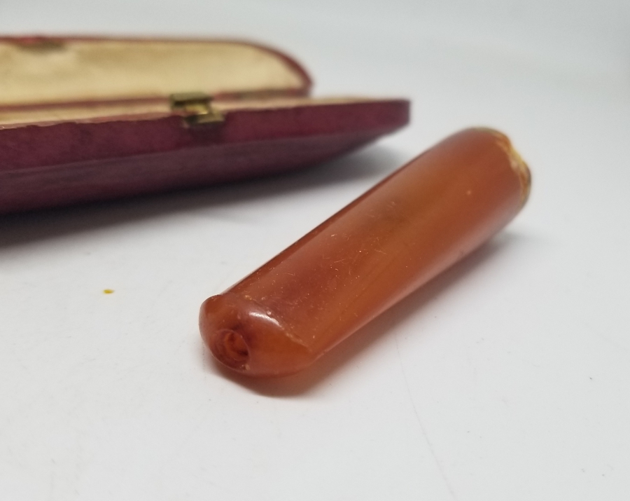 OSMANLI DÖNEMİ DAMLA KEHRİBAR SİGARA AĞIZLIĞI