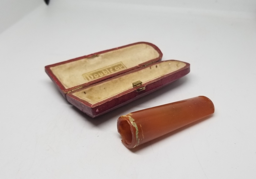 OSMANLI DÖNEMİ DAMLA KEHRİBAR SİGARA AĞIZLIĞI