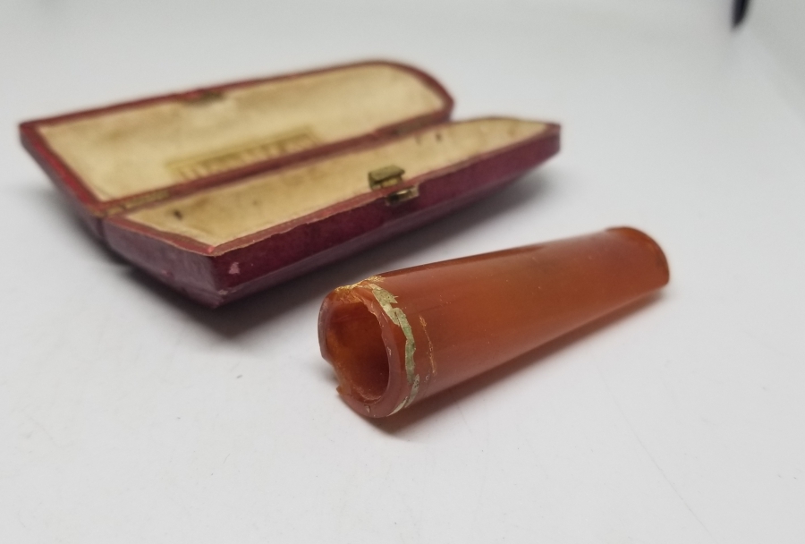 OSMANLI DÖNEMİ DAMLA KEHRİBAR SİGARA AĞIZLIĞI