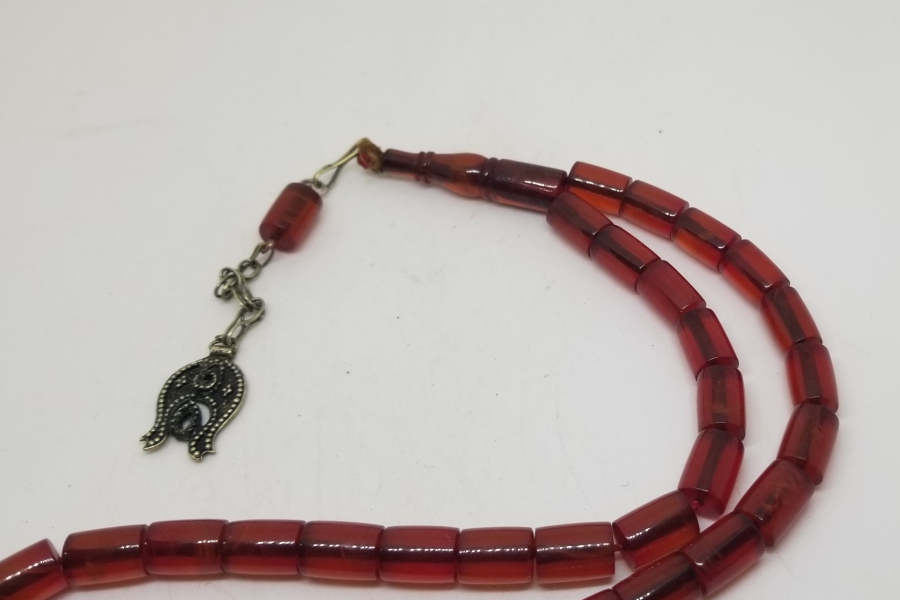 ESKİ ALMAN MALZEMEDEN YAPILMIŞ ÖZEL YAPIM KATALİN TESPİH