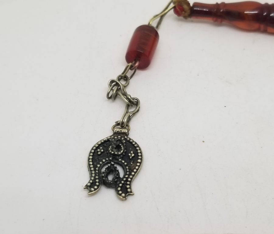 ESKİ ALMAN MALZEMEDEN YAPILMIŞ ÖZEL YAPIM KATALİN TESPİH