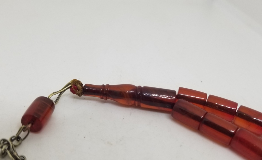 ESKİ ALMAN MALZEMEDEN YAPILMIŞ ÖZEL YAPIM KATALİN TESPİH