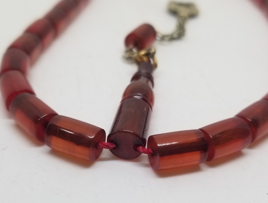 ESKİ ALMAN MALZEMEDEN YAPILMIŞ ÖZEL YAPIM KATALİN TESPİH