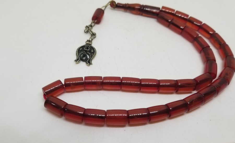 ESKİ ALMAN MALZEMEDEN YAPILMIŞ ÖZEL YAPIM KATALİN TESPİH