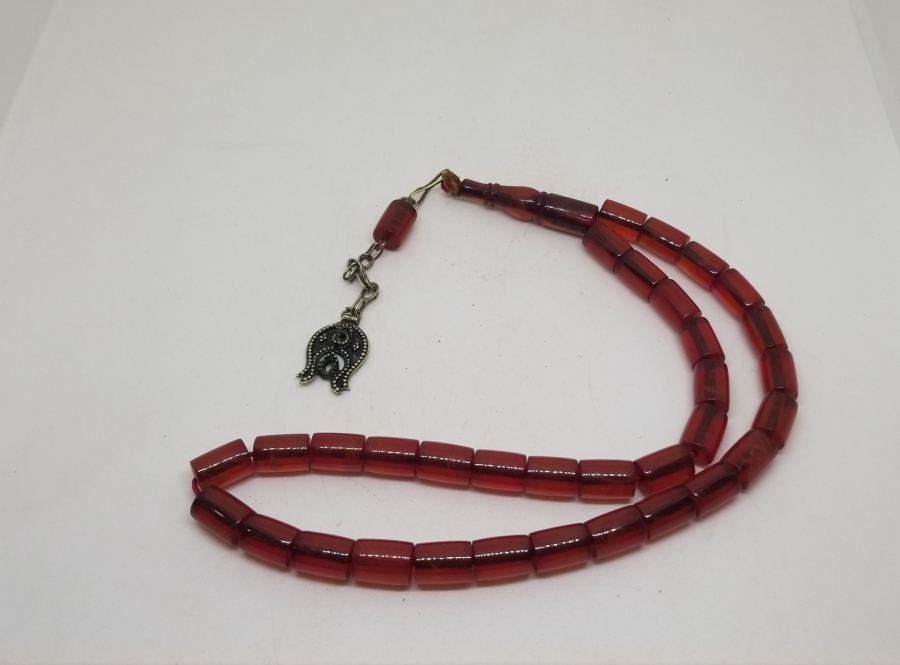 ESKİ ALMAN MALZEMEDEN YAPILMIŞ ÖZEL YAPIM KATALİN TESPİH