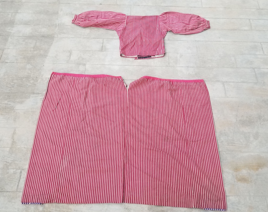 OSMANLI DÖNEMİ EL DOKUMA ŞALVAR CEPKEN TAKIMI