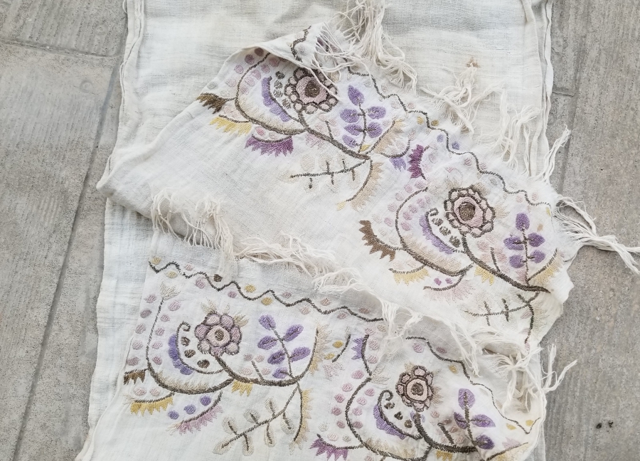 OSMANLI DÖNEMİ GÜMÜŞ TELKIRMA İŞÇİLİKLİ YAĞLIK - PEŞKİR