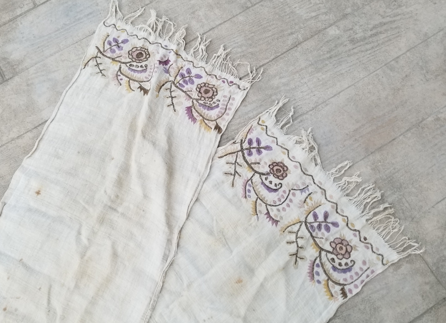 OSMANLI DÖNEMİ GÜMÜŞ TELKIRMA İŞÇİLİKLİ YAĞLIK - PEŞKİR