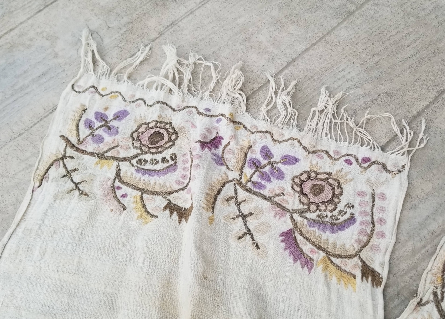 OSMANLI DÖNEMİ GÜMÜŞ TELKIRMA İŞÇİLİKLİ YAĞLIK - PEŞKİR