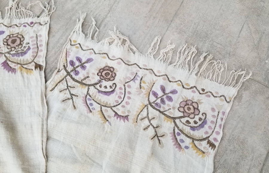 OSMANLI DÖNEMİ GÜMÜŞ TELKIRMA İŞÇİLİKLİ YAĞLIK - PEŞKİR