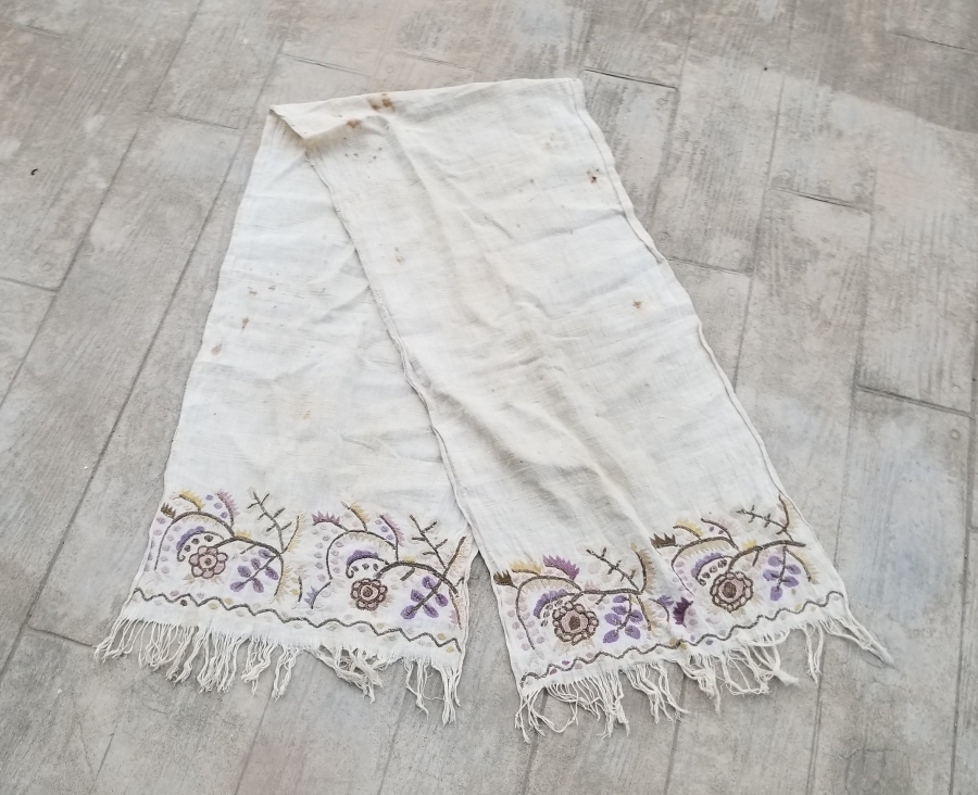 OSMANLI DÖNEMİ GÜMÜŞ TELKIRMA İŞÇİLİKLİ YAĞLIK - PEŞKİR