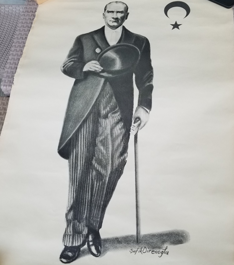 BÜYÜK BOY DEKORATİF ATATÜRK POSTERİ