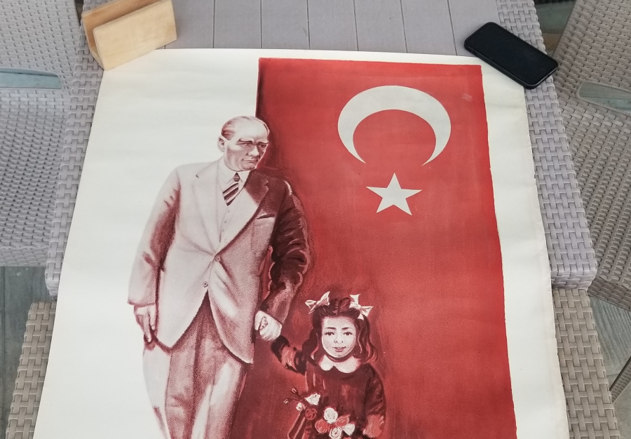 23 NİSAN KONULU BÜYÜK BOY ATATÜRK POSTERİ