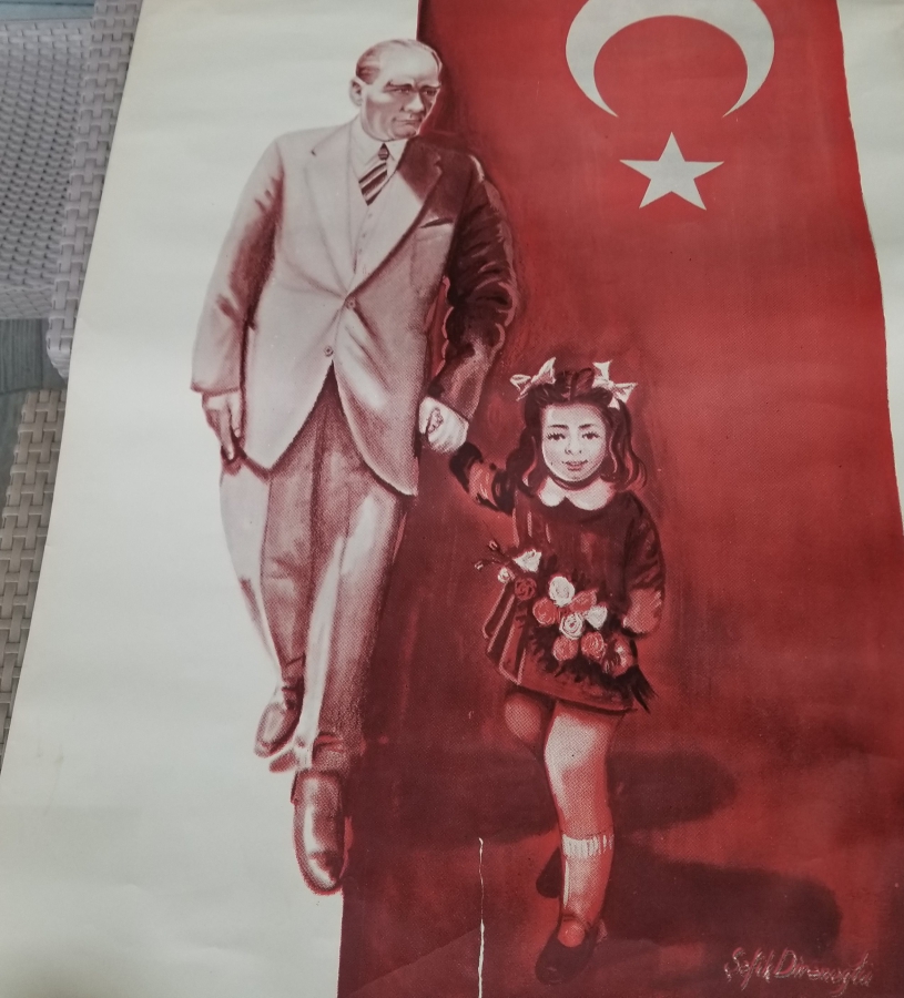 23 NİSAN KONULU BÜYÜK BOY ATATÜRK POSTERİ