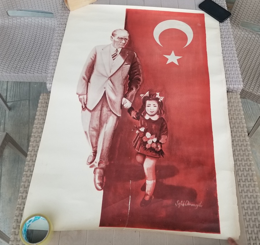 23 NİSAN KONULU BÜYÜK BOY ATATÜRK POSTERİ