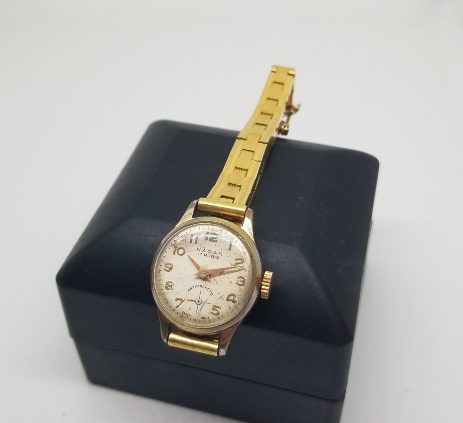 KURMALI ANTİKA NACAR CEP SAATİ