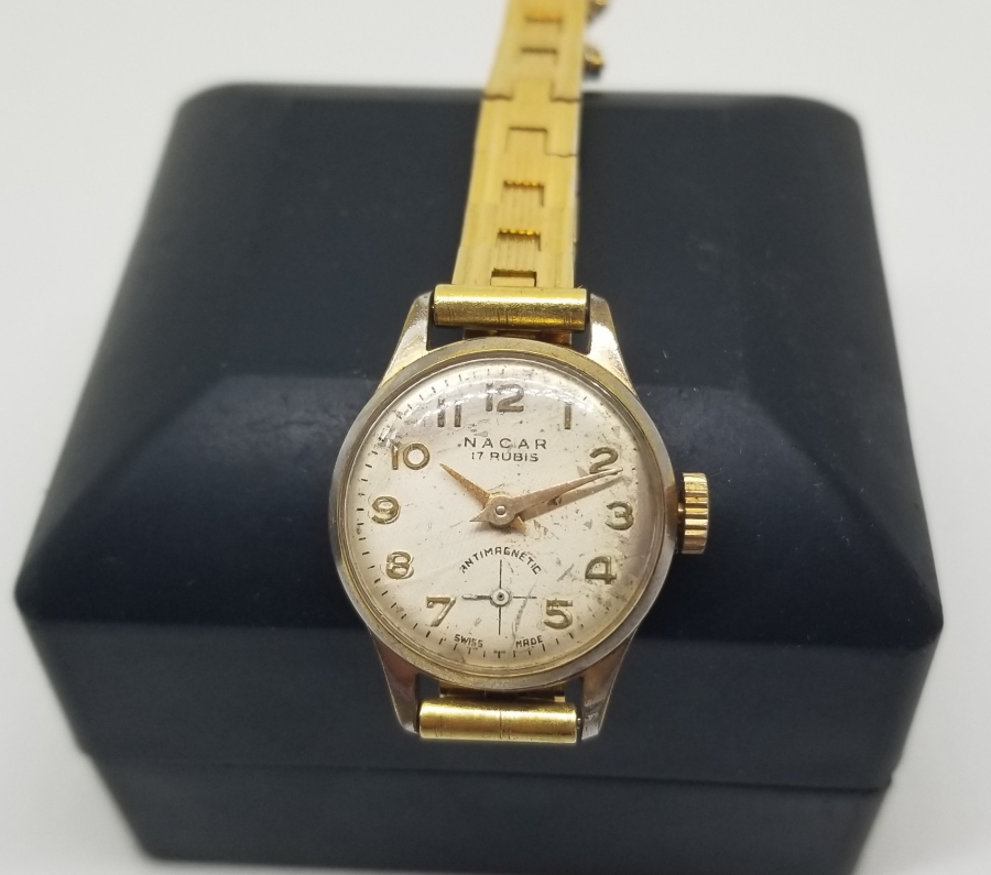 KURMALI ANTİKA NACAR CEP SAATİ