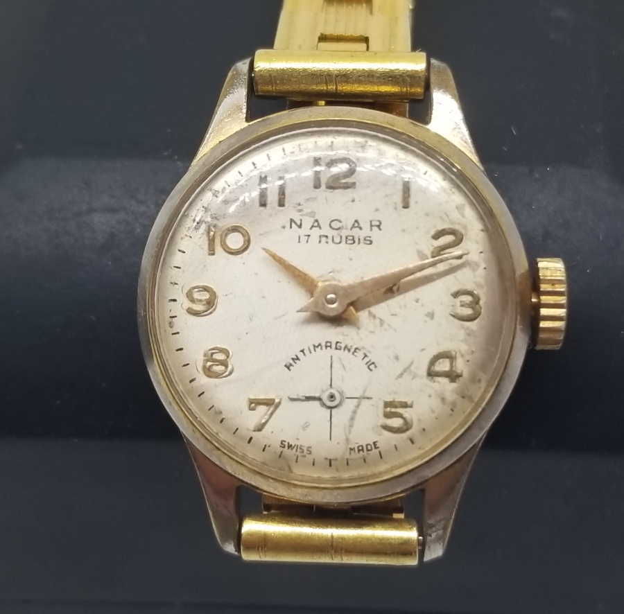 KURMALI ANTİKA NACAR CEP SAATİ