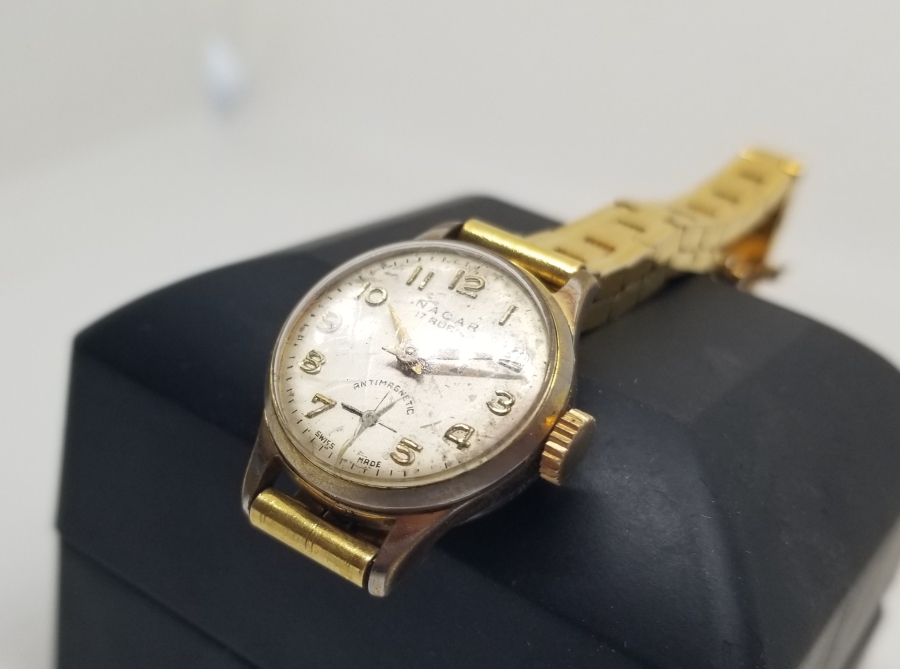 KURMALI ANTİKA NACAR CEP SAATİ