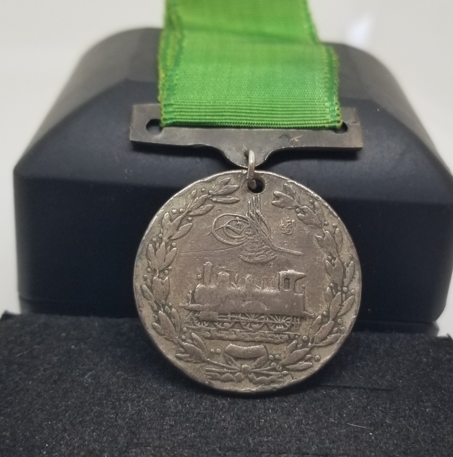 OSMANLI DÖNEMİ NİKEL HİCAZ DEMİRYOLU MADALYASI