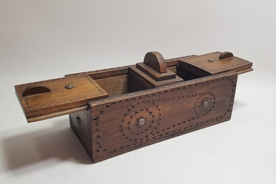 OSMANLI DÖNEMİ ÇİFT GÖZLÜ KASTAMONU YAPIMI KAHVE KUTUSU