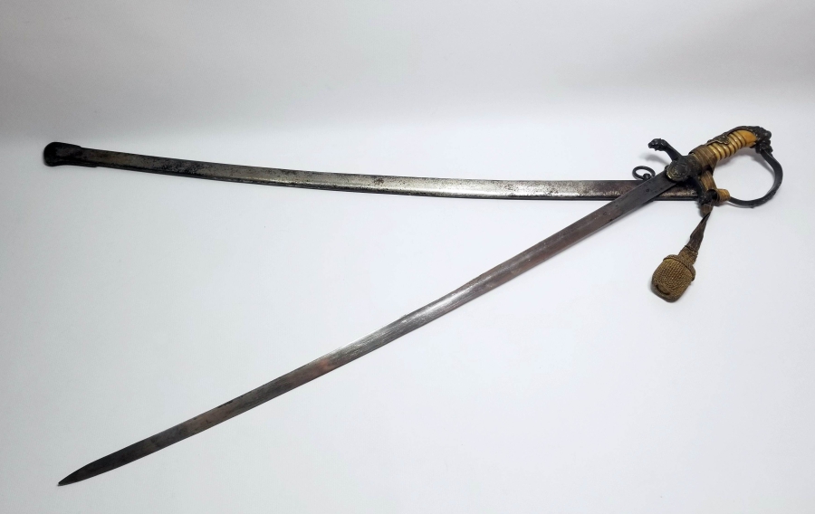 ASLAN BAŞLI VE AY YILDIZ BALÇAKLI ÇOK NADİR OSMANLI DÖNEMİ NADİR PAŞA KILICI