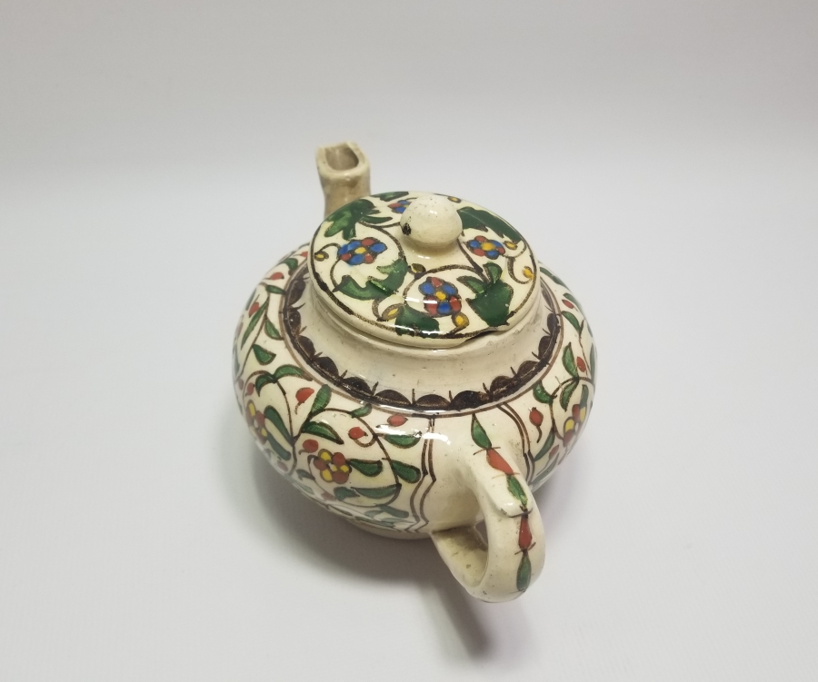 OSMANLI DÖNEMİ EL BOYAMA KÜTAHYA BİTKİ ÇAYDANLIĞI