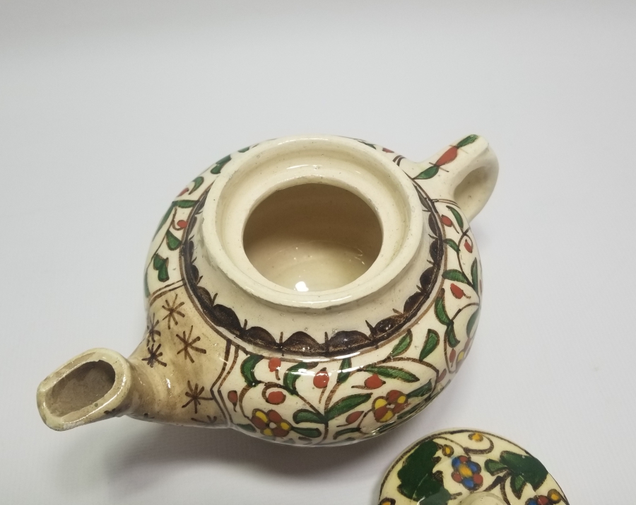 OSMANLI DÖNEMİ EL BOYAMA KÜTAHYA BİTKİ ÇAYDANLIĞI